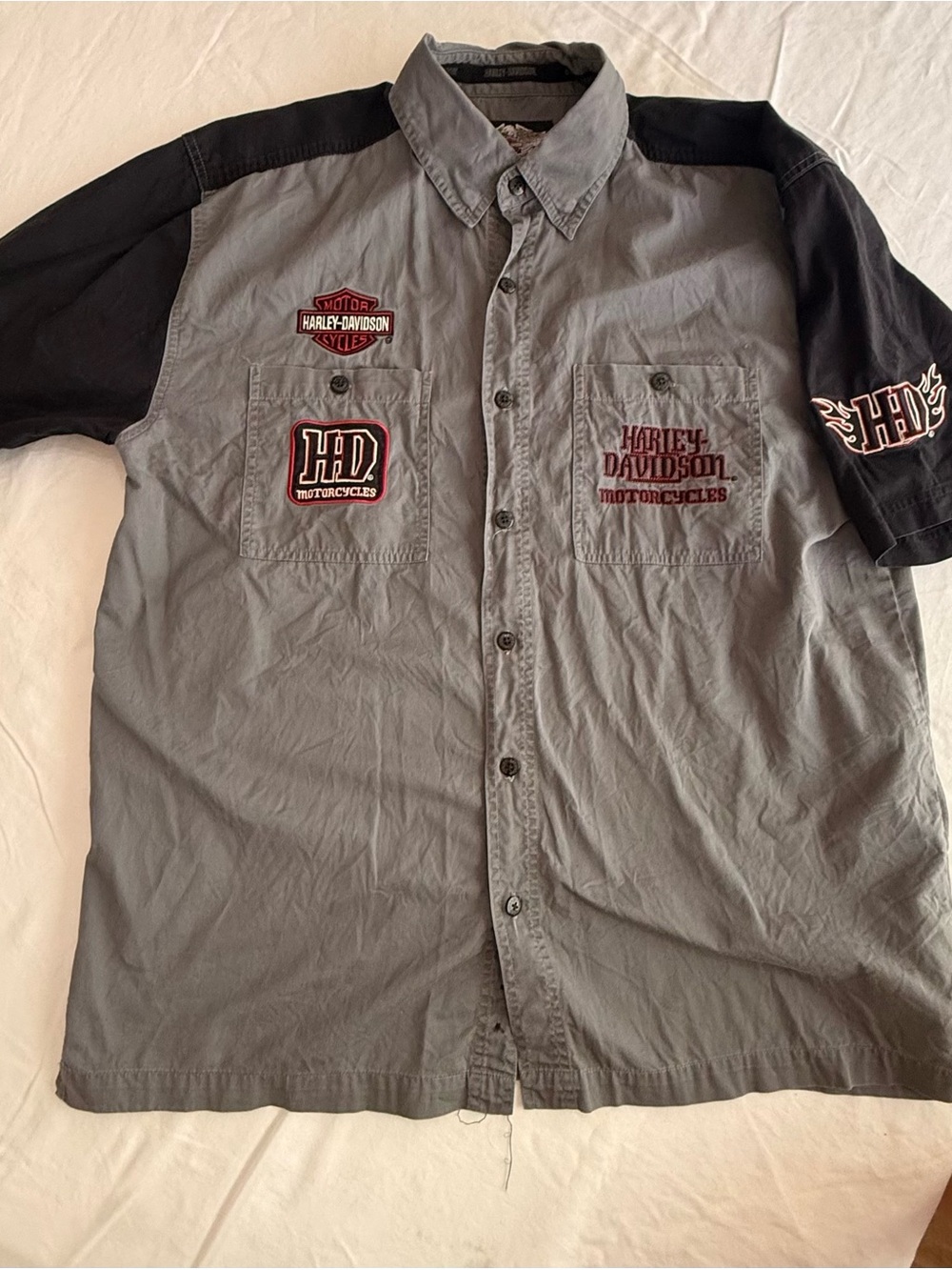 Vintage Harley-Davidson Mechanic Shirt mens large